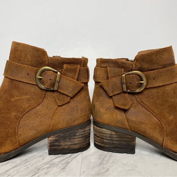 Born Morocco Brown Distressed Bootie 7 - Picture 8 of 13